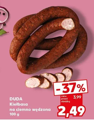 Kiełbasa na ciemno wędzona promocja w Kaufland