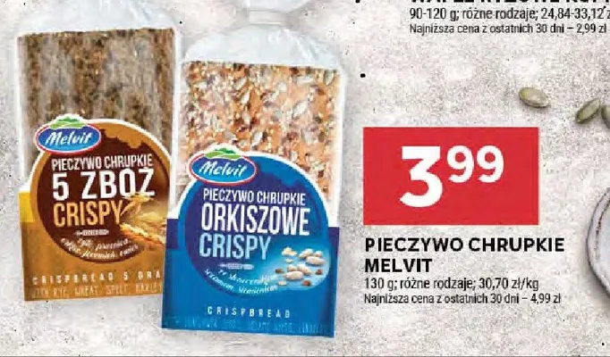 Pieczywo chrupkie Melvit promocja w Stokrotka