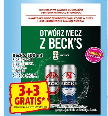 Piwo Beck's Original promocja w Prim Market