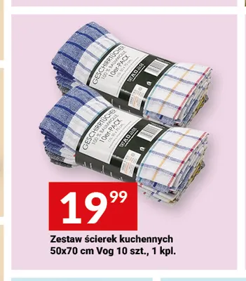 Zestaw ścierek kuchennych 50x70 cm Vog 10-pak promocja w Twój Market