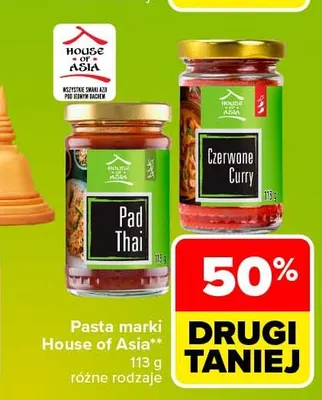 Pasta czerwone curry House of Asia promocja w Carrefour