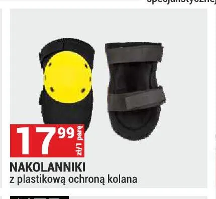 Nakolanniki z plastikową ochroną kolana promocja w Merkury Market