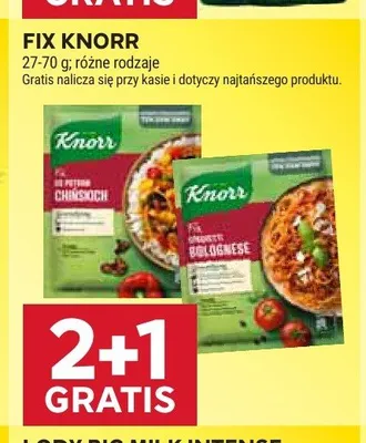 Fix Knorr Spaghetti Bolognese promocja w Stokrotka