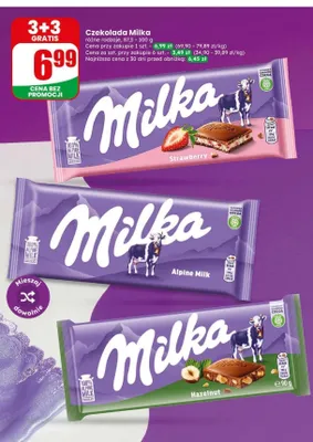 Czekolada Milka Strawberry promocja w Dino
