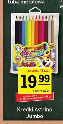 Kredki ołówkowe Astrino Jumbo 12-pak promocja w Gram Market