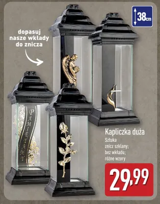 Znicz kapliczka duża 38 cm promocja w Aldi