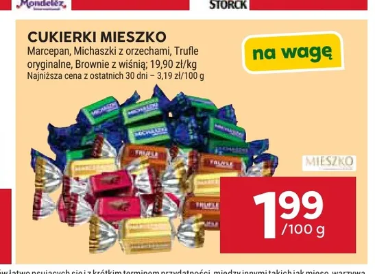 Cukierki Mieszko Michaszki z orzechami promocja w Stokrotka