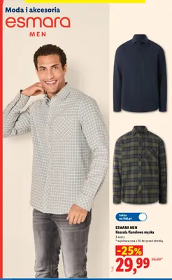 Koszula flanelowa męska promocja w Lidl