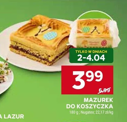 Mazurek do koszyczka promocja w Stokrotka