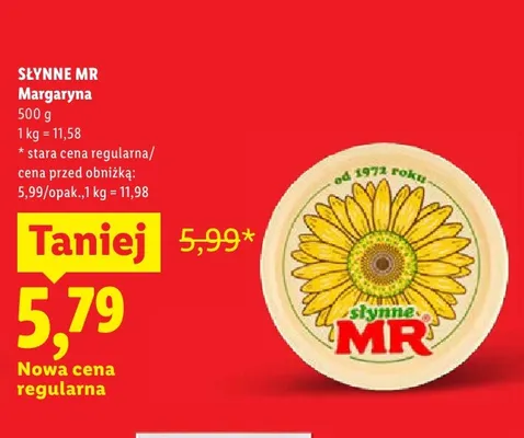 Margaryna Słynne MR promocja w Lidl