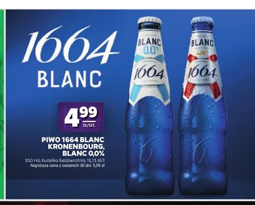 Piwo 1664 Blanc Kronenbourg promocja w Stokrotka