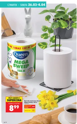Ręcznik papierowy Mega Sweep 120 m promocja w Biedronka
