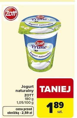 Śmietanka Primo Zott promocja w Carrefour