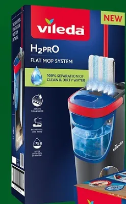 Mop płaski H2Pro Flat Mop System promocja w Stokrotka