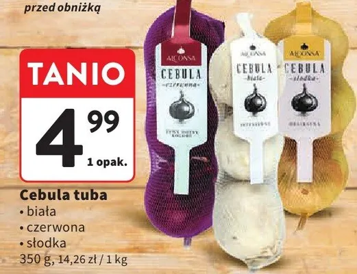 Cebula tuba Alcensa biała promocja w Intermarche