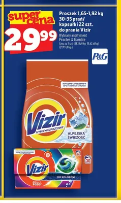 Kapsułki do prania Vizir All-in-1 PODS Do Kolorów promocja w TOPAZ