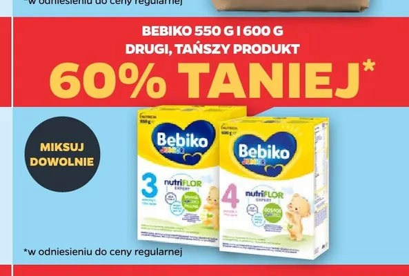 Mleko modyfikowane Bebiko Junior 3 NutriFlor Expert 550 g promocja w Netto