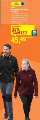 Kurtka softshell damska lub męska promocja w Lidl
