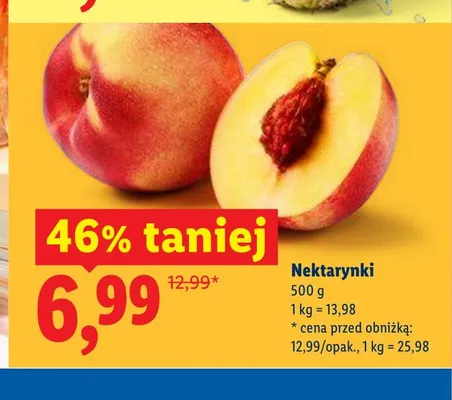 Nektarynki promocja w Lidl
