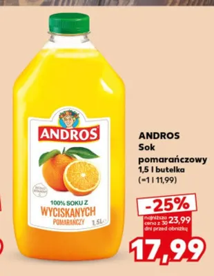 Sok pomarańczowy O la la! promocja w Kaufland