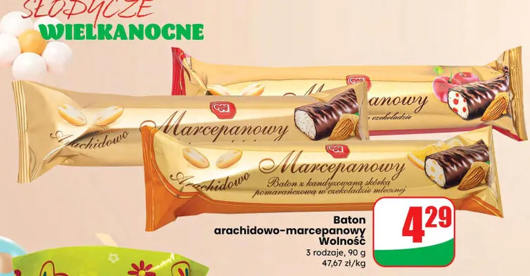 Baton arachidowo-marcepanowy Wolność promocja w Dino