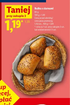 Bułka z ziarnami promocja w Lidl