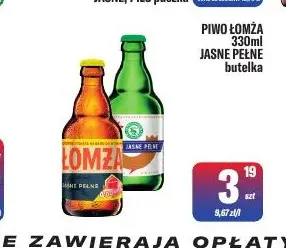 Piwo Łomża promocja w Tomi Markt