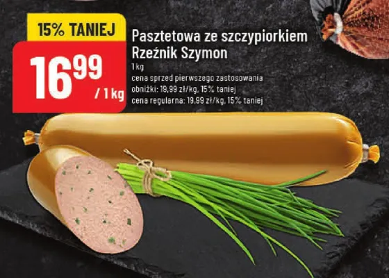 Pasztetowa ze szczypiorkiem Rzeźnik Szymon promocja w POLOmarket