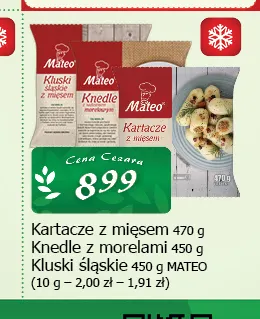 Kartacze z mięsem Mateo promocja w CEZAR Delikatesy
