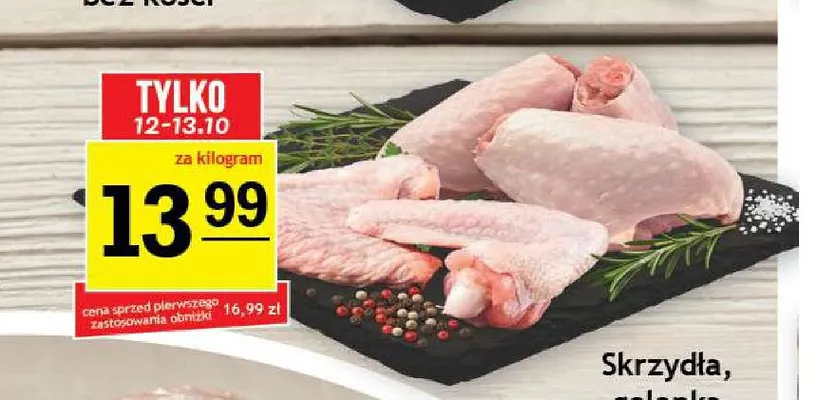 Skrzydła z indyka promocja w Gram Market