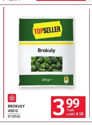 Brokuły mrożone TopSeller promocja w Selgros