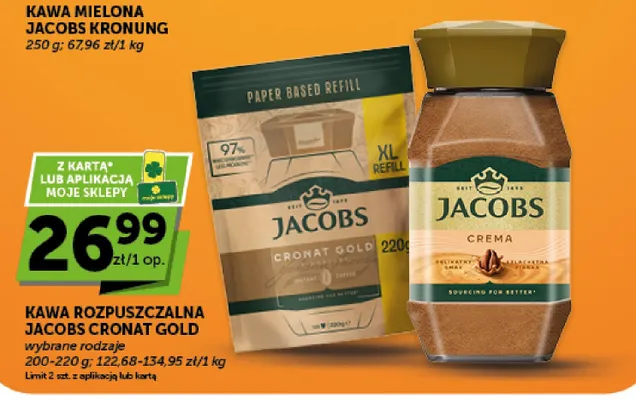 Kawa rozpuszczalna Jacobs Crema promocja w ABC