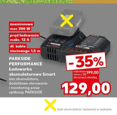 Ładowarka akumulatorowa Smart Parkside Performance promocja w Kaufland