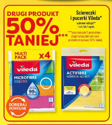 Pucerka Actifibre Window All in 1 Vileda promocja w POLOmarket
