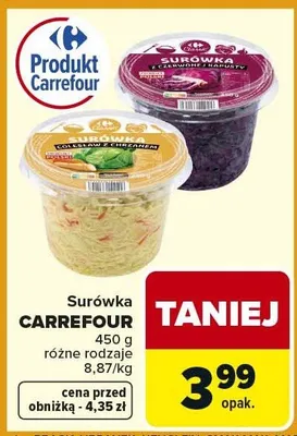 Surówka z czerwonej kapusty promocja w Carrefour Market