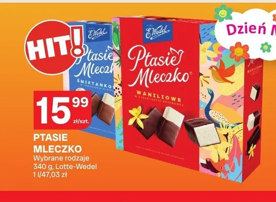 Ptasie Mleczko śmietankowe E.Wedel promocja w Chorten