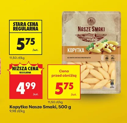 Kopytka Nasze Smaki promocja w Biedronka