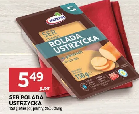 Ser rolada ustrzycka promocja w Stokrotka