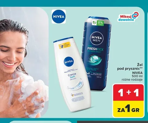Żel pod prysznic Nivea Men Fresh Kick promocja w Carrefour Market
