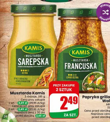 Musztarda sarepska Kamis promocja w Dino