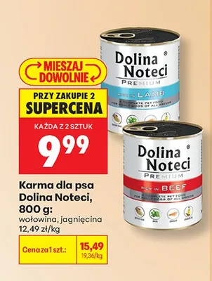 Karma dla psa Dolina Noteci z wołowiną promocja w Biedronka