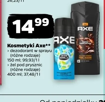 Dezodorant w sprayu Axe Ice Chill promocja w Netto