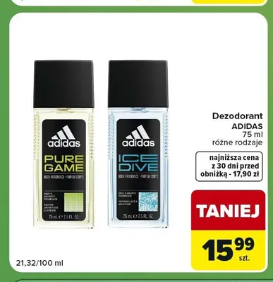 Dezodorant Adidas Pure Game promocja w Carrefour Express