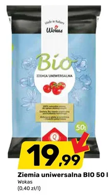 Ziemia uniwersalna BIO 50 l promocja w Bricomarche