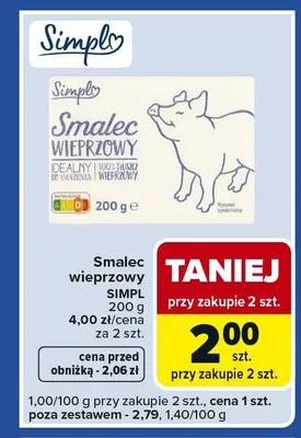 Smalec wieprzowy promocja w Carrefour Express
