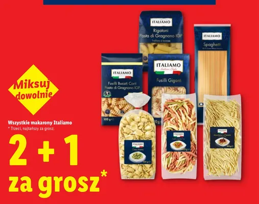 Makaron Orecchiette Italiamo promocja w Lidl
