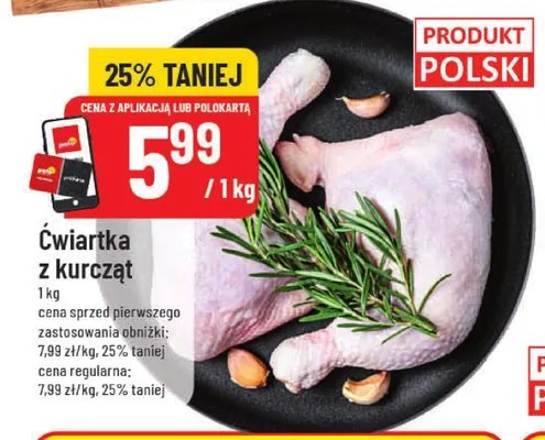 Ćwiartka z kurcząt promocja w POLOmarket
