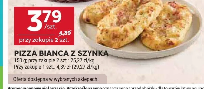 Pizza Bianca z szynką promocja w Stokrotka