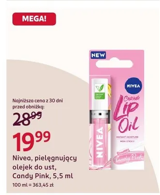 Pielęgnujący olejek do ust Candy Pink promocja w Rossmann