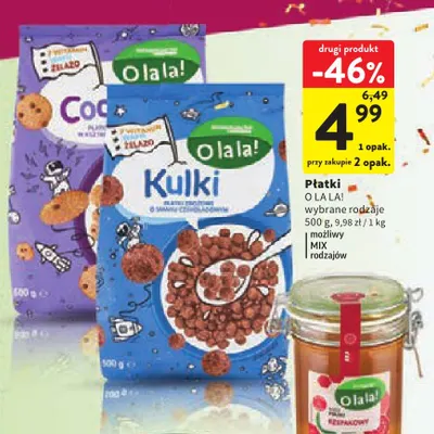 Płatki O La La! promocja w Intermarche